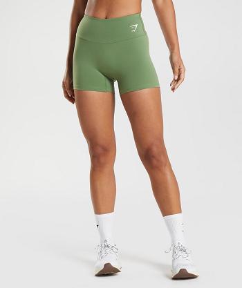 Dámské Šortky Gymshark Tréninková Tight Zelene | CZ 3954HAP